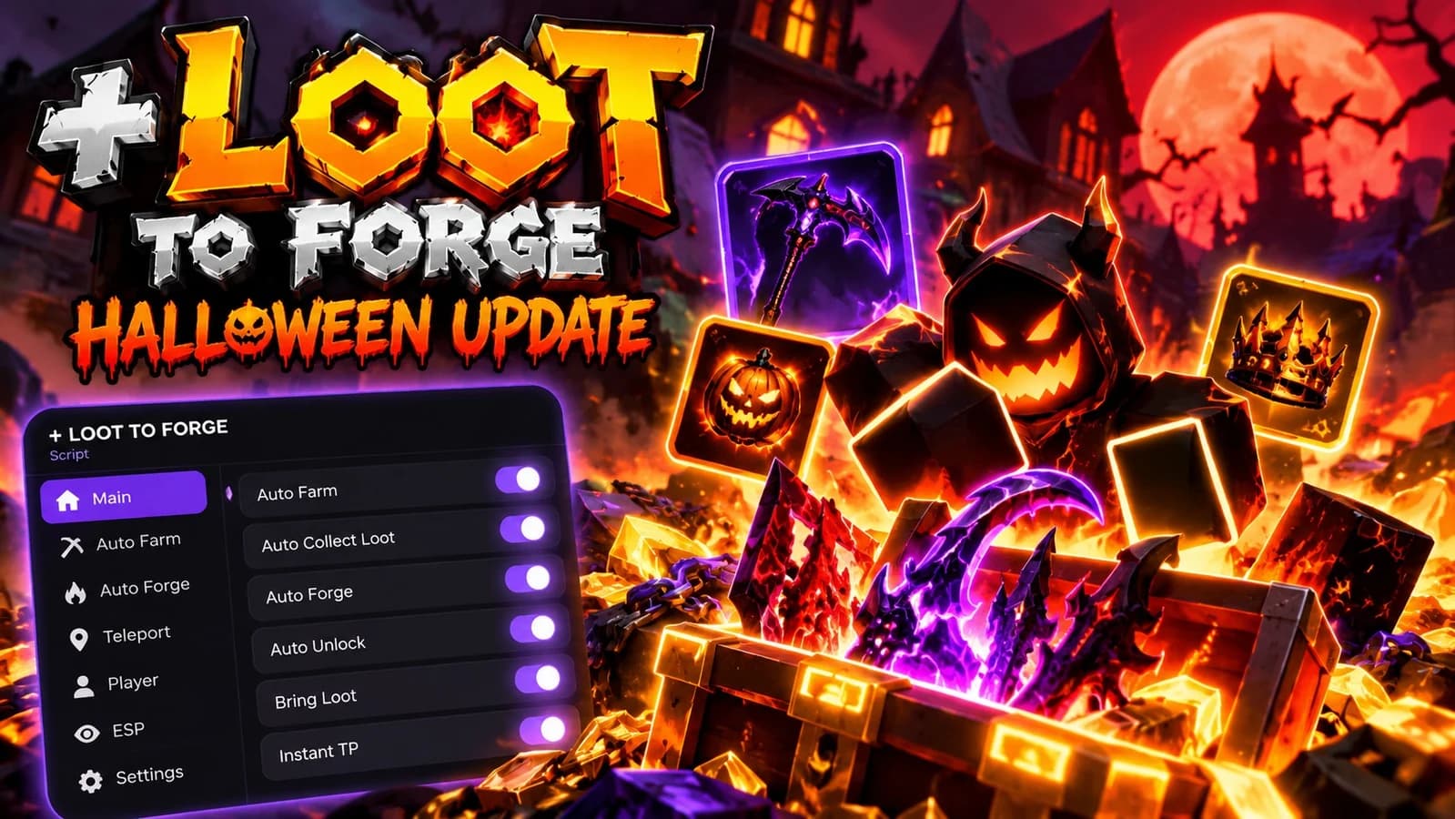 [KEYED]  [🎃] +1 Loot To Forge
