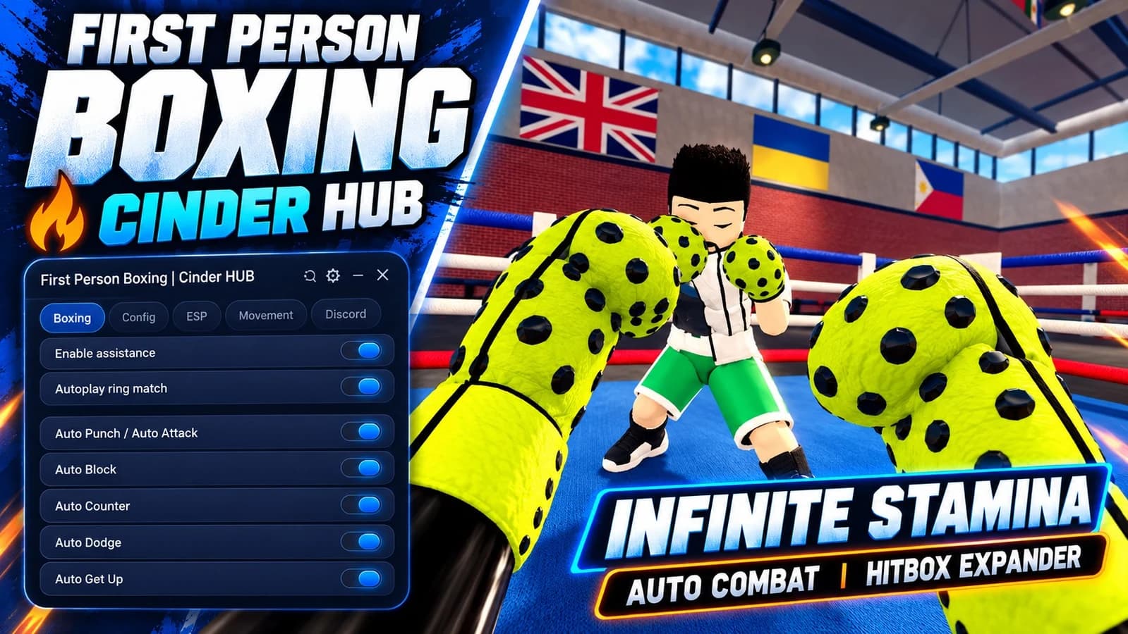 FIRST PERSON BOXING | REVAMPED AUTO PLAY + INF STAMINA +MORE