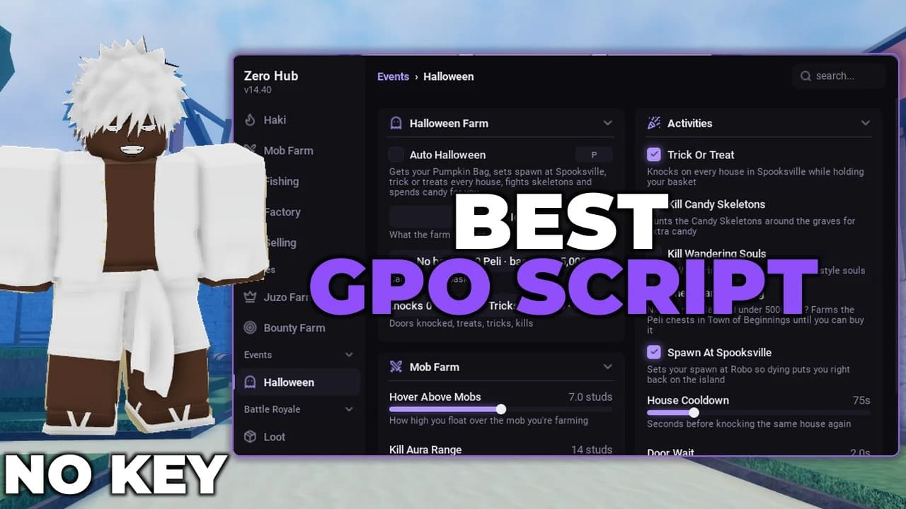[⭐BEST] GRAND PIECE ONLINE SCRIPT - NO KEY, HALLOEWEEN FARM