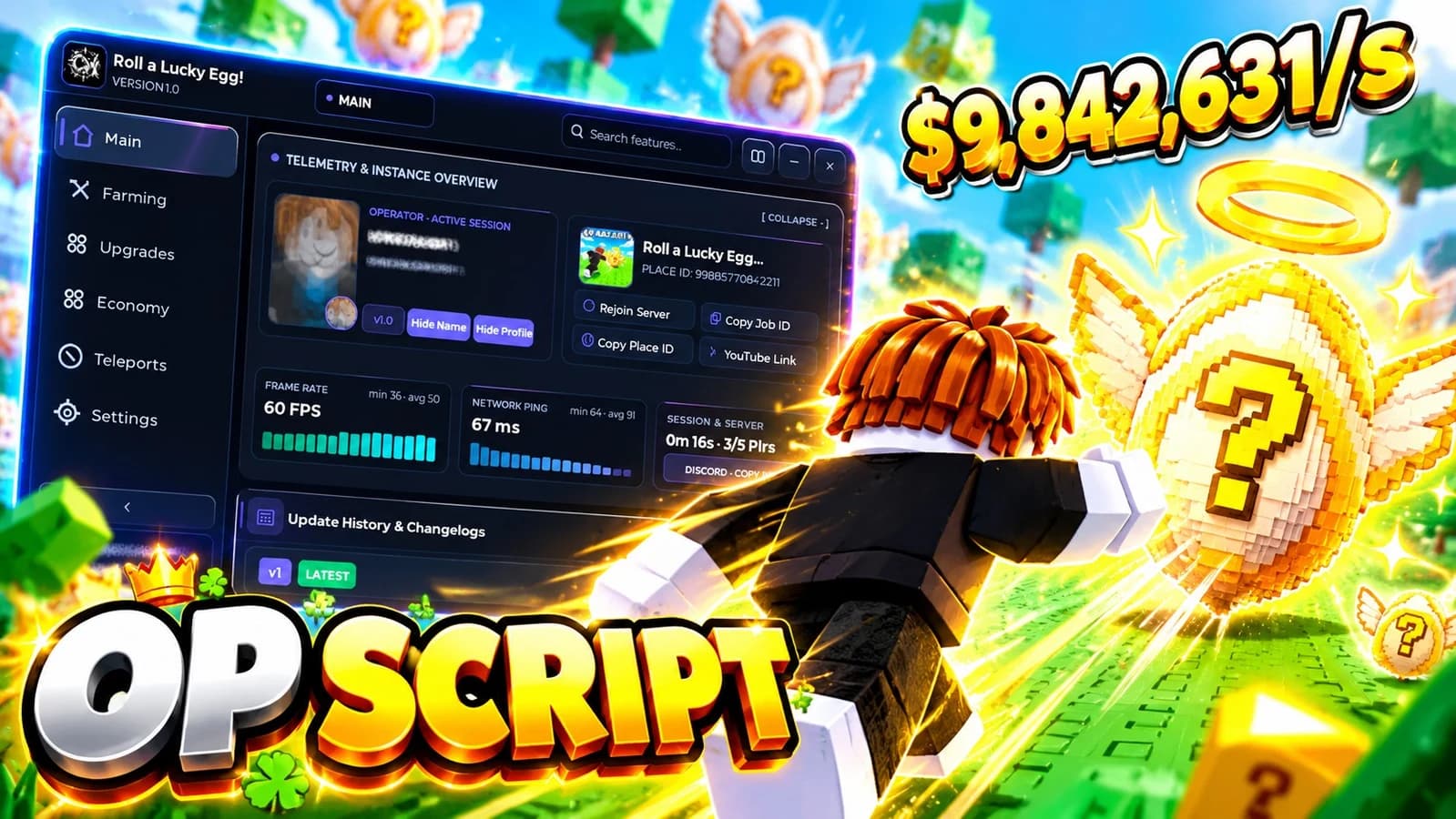 Roll a Lucky Egg | CM HUB | OP SCRIPTS | MORE FEATURES