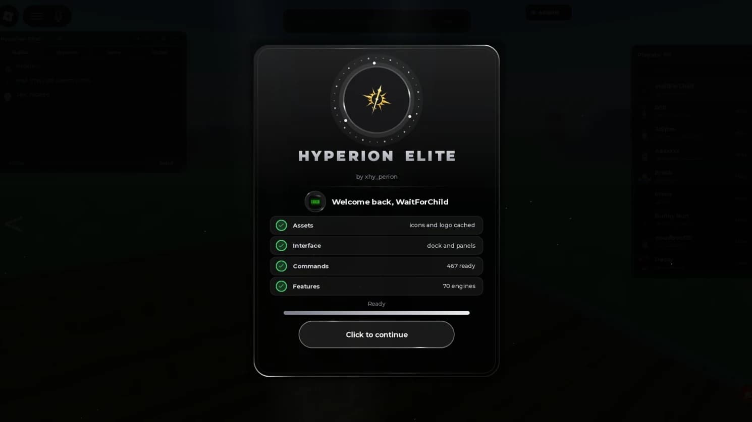 Hyperion Elite - Universal Admin Script