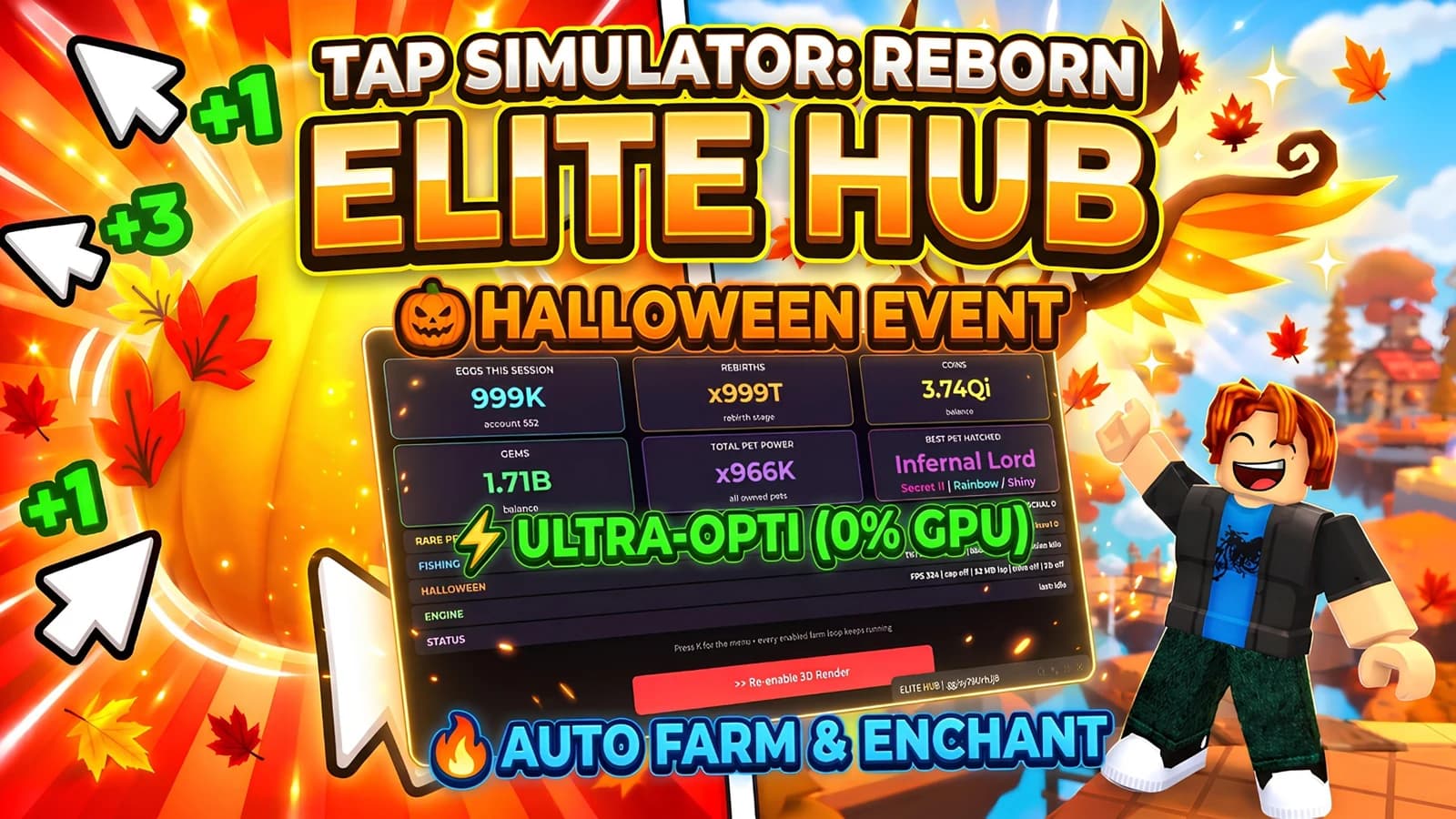 [🎃] AUTO ALL EVENT FARM, FAST HATCH, INDEX, AFK!