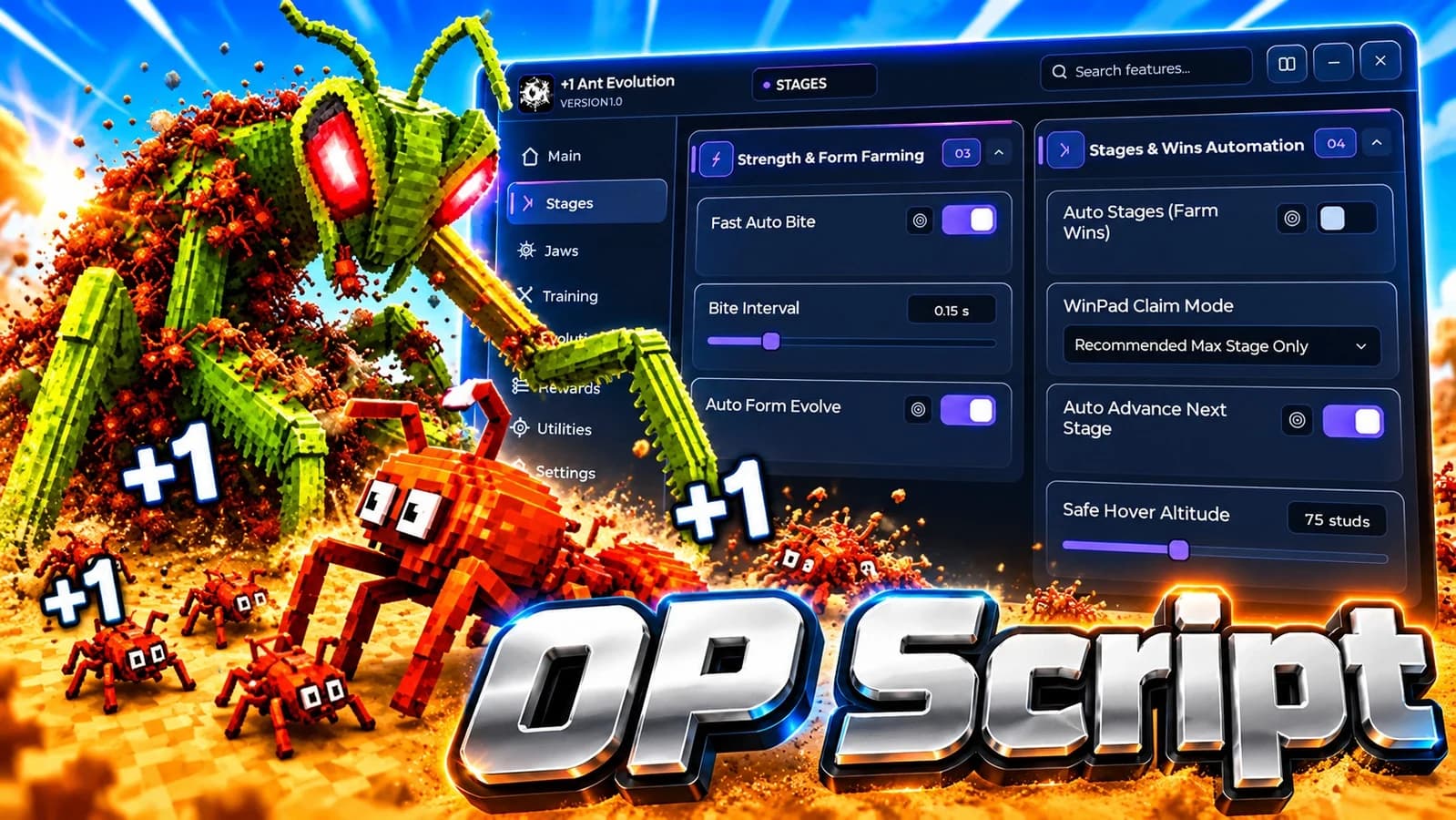 +1 Ant Evolution | CM HU | OP SCRIPTS |MORE FEATURES