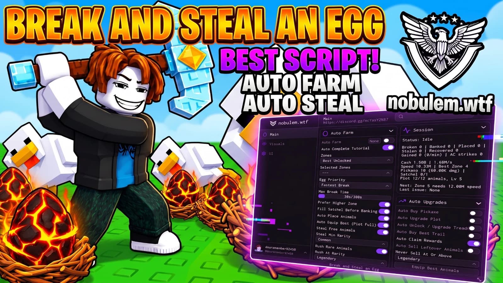 nobulem.wtf | Auto Farm | Auto Steal | ESP | Free