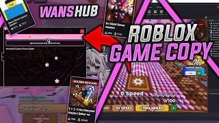 Roblox Game Copy WansHub YouTube thumbnail