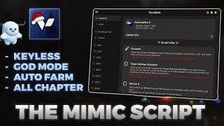 The Mimic All Chapter, Keyless, God Mode, Auto Farm YouTube thumbnail