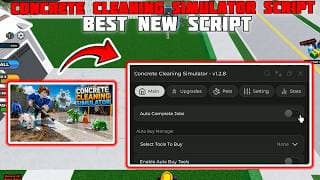 Concrete Cleaning Simulator | Instant Job | Auto Everything! YouTube thumbnail