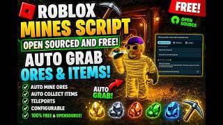 ⛏️ Mines | Open Source | Auto Collect Ores & Item YouTube thumbnail