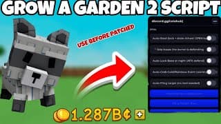 Grow A Garden 2 Script | 100% WORKING AUTO STEAL,Autobuy YouTube thumbnail