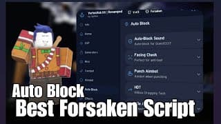 Vortexsaken, Auto-Block 99%, Silent aim, Auto farm, Inf Stam YouTube thumbnail