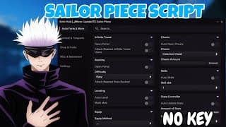 Sailor Piece script | Autofarm, Infinite tower, Hit aura YouTube thumbnail