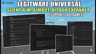  "LEGITWARE" UNIVERSAL SILENT AIM, AIMBOT, HITBOX EXPANDER ! YouTube thumbnail