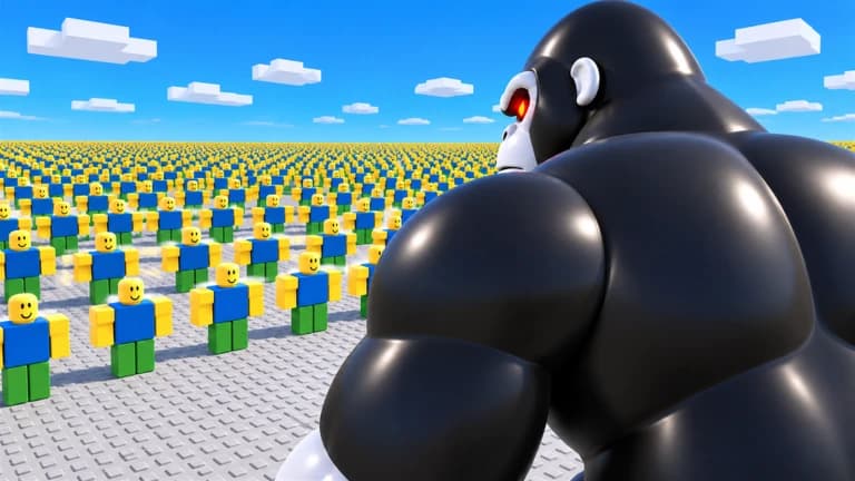 100 Players vs 1 Giant Gorilla!