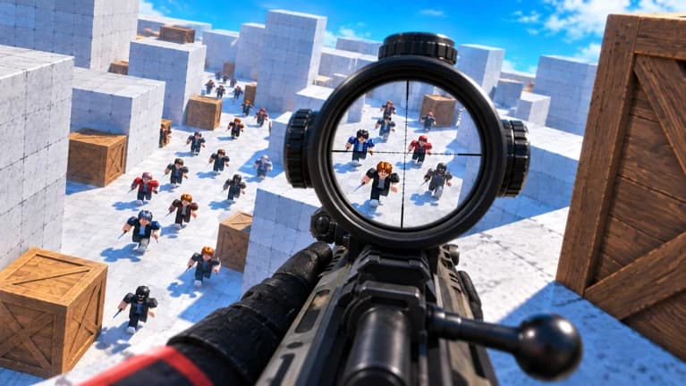 [🎃] Sniper VS 99 Players | Aimbot • Soft Aim • Enemy ESP