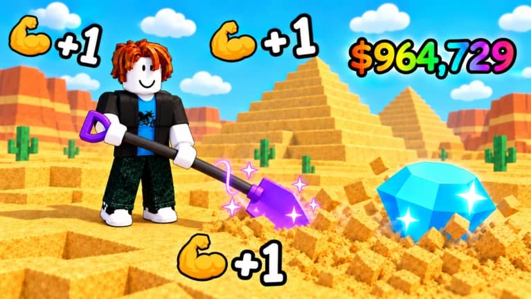 +1 Dig Sand Adventure | AutoDig • Artifact Collect • Upgrade