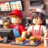 2 Player Fast Food Tycoon 🍟