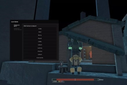 Lore Game Teleport GUI