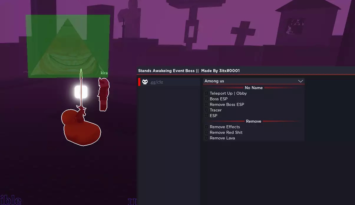 Stands Awakening Event boss GUI