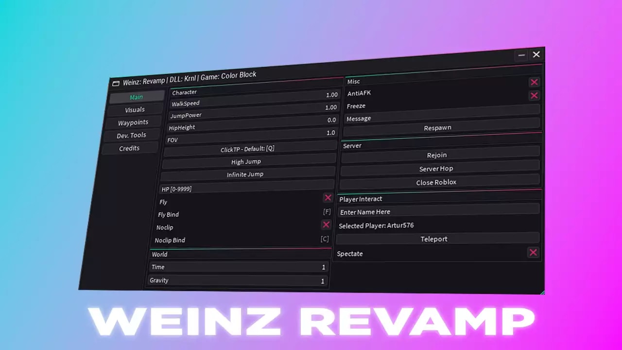 Weinz Revamp - Best Universal Script