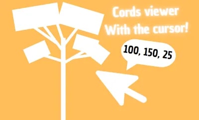 Cords viewer with the cursor