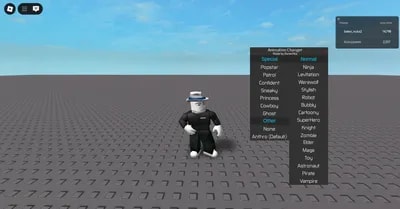 Universe Animation Changer (free animation pack)