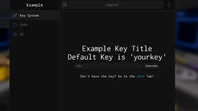 Obsidian UI Library Example Key System