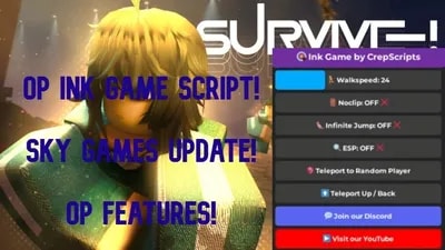 [OP] Ink game Sky Squid Games Update! Anticheat Bypassed!