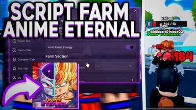 HUB Anime Eternal Script - Auto Farm, Auto Raid Auto Dungeon