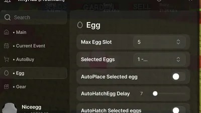 AutoHatch AutoPlace  Egg predictor AutoBuy  Create Any Rec