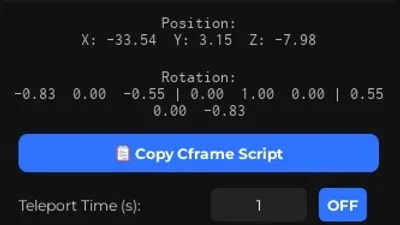CFrame Tool (open source for skids)