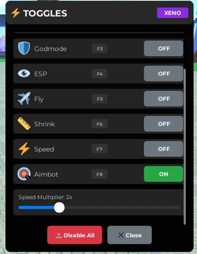 universal menu
