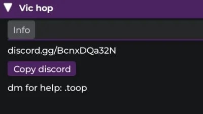 Vicious Bee Server Hop For BSS Keyless Searcher System
