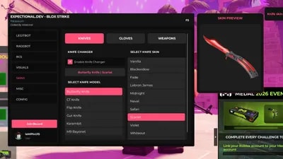 Expectional BS LegitBot Ragebot ESP Skinchanger [PAID]