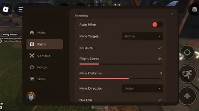 AUTO MINE, AUTO MOB, AUTO SELL, INSTANT TP, AND MORE