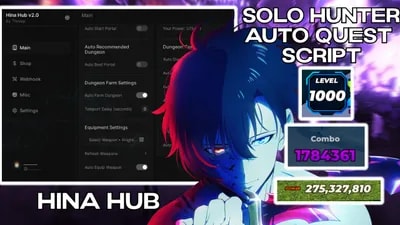 Hina Hub Auto Break Dungeon Auto Red Dungeon & MORE