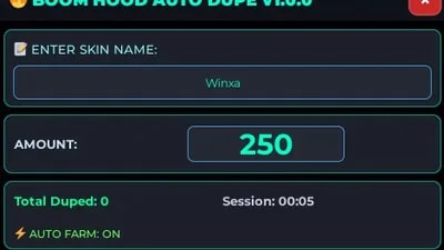Dupe Skin in Boom Hood