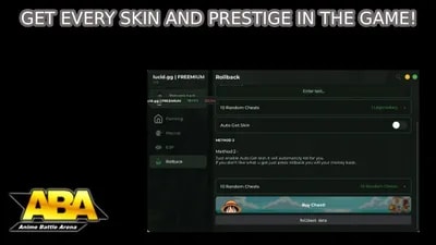 GET EVERY SKIN & PRESTIGE (Rollback) [FREE ABA SCRIPT]