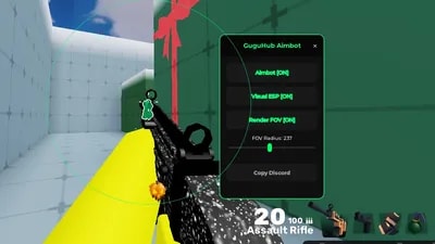 GuguHub FOV Aimbot ESP Keyless Script