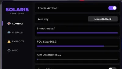 SOLARIS - TANK GAME | AIMBOT | SPEEDHACK | EXPLOITS | ESP