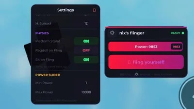 Nix's Fling yourself GUI
