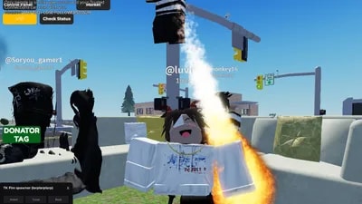 TK Hangout FE Fire Spawner