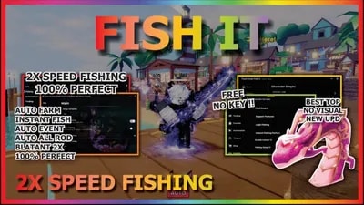Script No Key AUTO FARM, AUTO PREFECT, 2X SPEED FISH