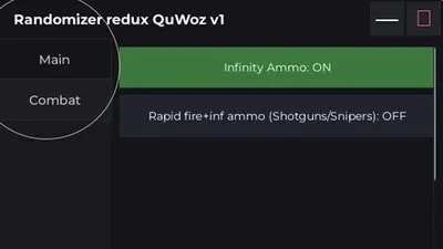 Randomizer QuWoz v1: Infinity ammo, rapid fire, aimbot etc.