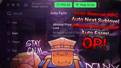 Deadly Auto Farm, Auto Buy Gears / Loots , Infinite Revive