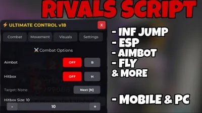 Rivals Script | Aimbot, Speed, ESP, Fly, Hitbox, Farm