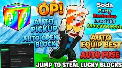 [OP] AUTO PICKUP, OPEN BLOCK, EQUIP BEST, FUSE, UPGRADE PLOT