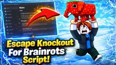 Escape Knockout For Brainrots BEST SCRIPT