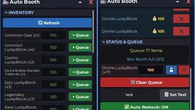 TradeBooth Auto Restock | Escape Tsunami for Brainrots!
