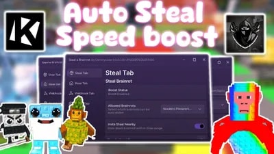 Steal a Brainrot Script Shiba Hub Auto Farm + Steal GUI