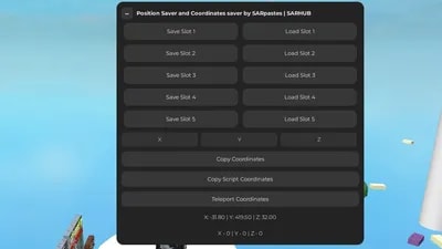 Position And Coordinates Saver | Undetected And Fast